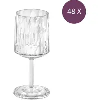 Koziol Wijnglas, 300 ml, thermoplastic - Grijs - Club No. 4 (48 stuks)