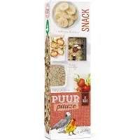 Witte molen Puur Pauze Sticks Papegaai Banaan & Rozenbot - Vogelsnack - 2 stuks