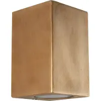Ks Verlichting - wandlamp - Geo - up - down - muurlamp - buitenlamp - messing - GU10 - vierkant