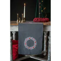 Vervaco - Loper kit - Kerst - Kerstmotiefjes - PN-0162099 - Borduren - Borduurpakket - Borduurpakket volwassenen - Borduurpakket kind