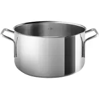 Eva Solo - Rvs Kookpan Ø 20 cm 3,6 Liter Laag Model - Roestvast Staal - Zilver