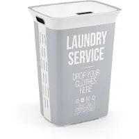 Kis Chic Home Wasbox - 60L - 44x35x61cm - Grijs