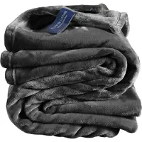 De Witte Lietaer Plaid Cosy Dark Ebony-150 x 200 cm