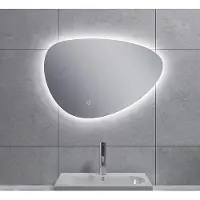 Wiesbaden Uovo spiegel ovaal met LED, dimbaar 60 cm