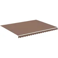 vidaXL Vervangingsdoek voor luifel 450x350 cm polyester bruin
