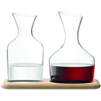 LSA International Karaf L.S.A. Wine Set met Onderzetter Set van 2 Stuks
