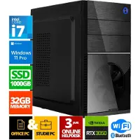 Screenon Intel Compleet PC | Intel Core i7 | 32 GB DDR4 | 1 TB SSD | RTX 3050 | Windows 11 Pro + WiFi & Bluetooth