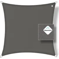 Buitenkado schaduwdoek waterdicht 4 x 4m, antraciet
