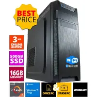 Screenon Budget Office PC - Ryzen 3 - 500GB NVMe SSD - 16GB RAM - Radeon Vega 8 - Inclusief WiFi & Bluetooth