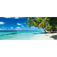 Dimex Fotobehang - Paradise Beach 375x150cm - Vliesbehang