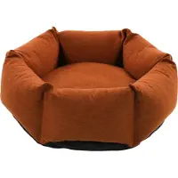 Flamingo Hondenmand met rits Ziva hexagonaal 60x20 cm terracottakleur