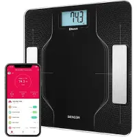 Sencor SBS 8002BK Digitale Badweegschaal - Zwart Noir, 180 kg Capaciteit