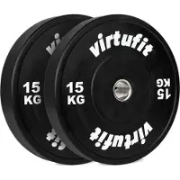 VirtuFit Bumper Plate - Olympische Halterschijf van Rubber - 50 mm - set 2 x 15 kg