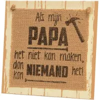 Paper Dreams Wooden sign - Papa | (bruin)