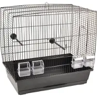 Flamingo Vogelkooi Selma 2 Zwart - Zwart - 55.5 x 34 x 51.5 cm