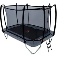 Avyna Trampoline Pro-Line 238 + Royal Class Veiligheidsnet + Ladder Grijs