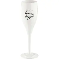 Koziol - Superglas Cheers No. 1 Champagneglas Sunshine - Kunststof - Wit