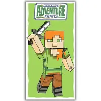 Minecraft Strandlaken Adventure Awaits - 70 x 140 cm - Polyester