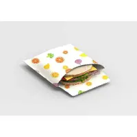 Bee's Wax - Bijenwas Snack en Boterhamzak Fruit &amp, Vegetable - Biologisch Katoen - Wit