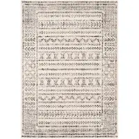 Livabliss Vloerkleed - Woonkamer, Slaapkamer - Scandinavisch Boho Tapijt OLIMPIA - Wit/Zwart - 152x213 cm
