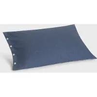 Yumeko Kussensloop Flanel 50x70 Blauw - Eco, Bio & Fairtrade