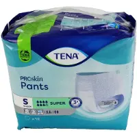 Tena Proskin Pants Super - Small, 12 stuks . Voordeelbundel met 4 verpakkingen