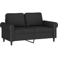 vidaXL Tweezitsbank 120 cm fluweel zwart