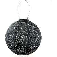 Lumiz Round dia. 30 cm Paisley donker grijs lampion