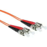 ACT RL1030 Glasvezel Patchkabel Duplex LSZH - ST/ST 62.5/125 Multimode 62.5/125µm OM1 - 30 meter