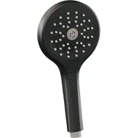 Brauer Handdouche Black 3 Standen 22 cm Mat Zwart