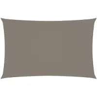 vidaXL Zonnescherm rechthoekig 2x5 m oxford stof taupe