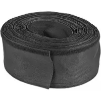 DeLOCK Woven Sleeve with Hook-and-Loop Fastener heat-resistant 10 m x 20 mm black