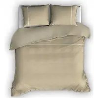 Romanette Dekbedovertrek Duchesse Zand Flanel-240 x 200 / 220 cm | Lits-Jumeaux