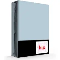 Hip Hoeslaken - katoen satijn - ice blauw - 100x200 cm