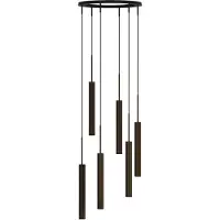 Audo Copenhagen Tubulaire kroonluchter 6 Anodized bronzed
