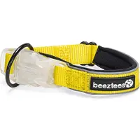 Beeztees Safety Gear Parina - Hondenhalsband - Nylon - Geel - 30-35x2 cm