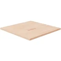 vidaXL Tafelblad vierkant 70x70x2,5 cm onbehandeld massief eikenhout
