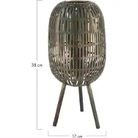 Dijk Natural Collections DKNC - Tafellamp Pisa - Metaal - 17x17x38cm - Zwart