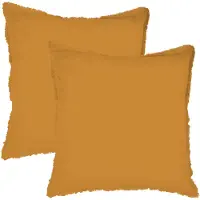 Matt & Rose Set Kussenslopen Karamel - 65 x 65 cm - Gewassen Katoen