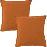 Matt & Rose Set Kussenslopen Koperkleur - 65 x 65 cm - 100% Linnen
