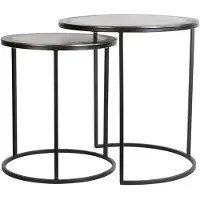 Light & Living bijzettafel talca Ø50x52cm - set van 2