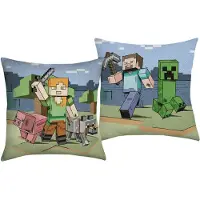 Minecraft Kussen, Overworld - 40 x 40 cm - Polyester