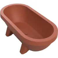 Gardentub Buitenbad 194x94x66 cm 350L Terracotta