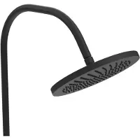 Gardentub douche 165 cm mat zwart messing