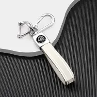 Dutch Shield Luxe Sleutelhanger - - Cadeau voor man vrouw - Piano White-Chroom-TPU Luxe Sleutelhanger - Kado man vrouw - Cadeau voor