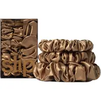 Slip Pure Silk Back To Basics Assorted Scrunchies Copper Haarelastiek 3 st