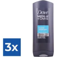 Dove Men + Care clean comfort - 400 ml - shower gel - Voordeelverpakking 3 stuks