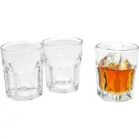 Gerimport Waterglazen tumblers Elvira - transparant glas - 27x stuks - 256 ml - drinkglazen/sapglazen