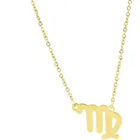 Despora - Sterrenbeeld Ketting - Sterrenbeelden - Sterrenbeeld Sieraden - Virgo - Goudkleurig RVS (Maagd)