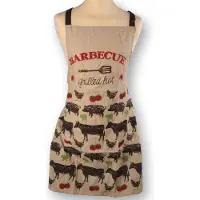 Discountershop Schort- Keukenschort 100% Katoen | Perfect voor Koken en BBQ